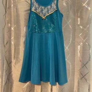 Elsa inspired skater dress size 5/6